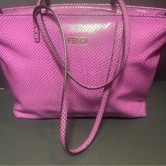 EUC Fendi Python Tote - Picture 5 of 11
